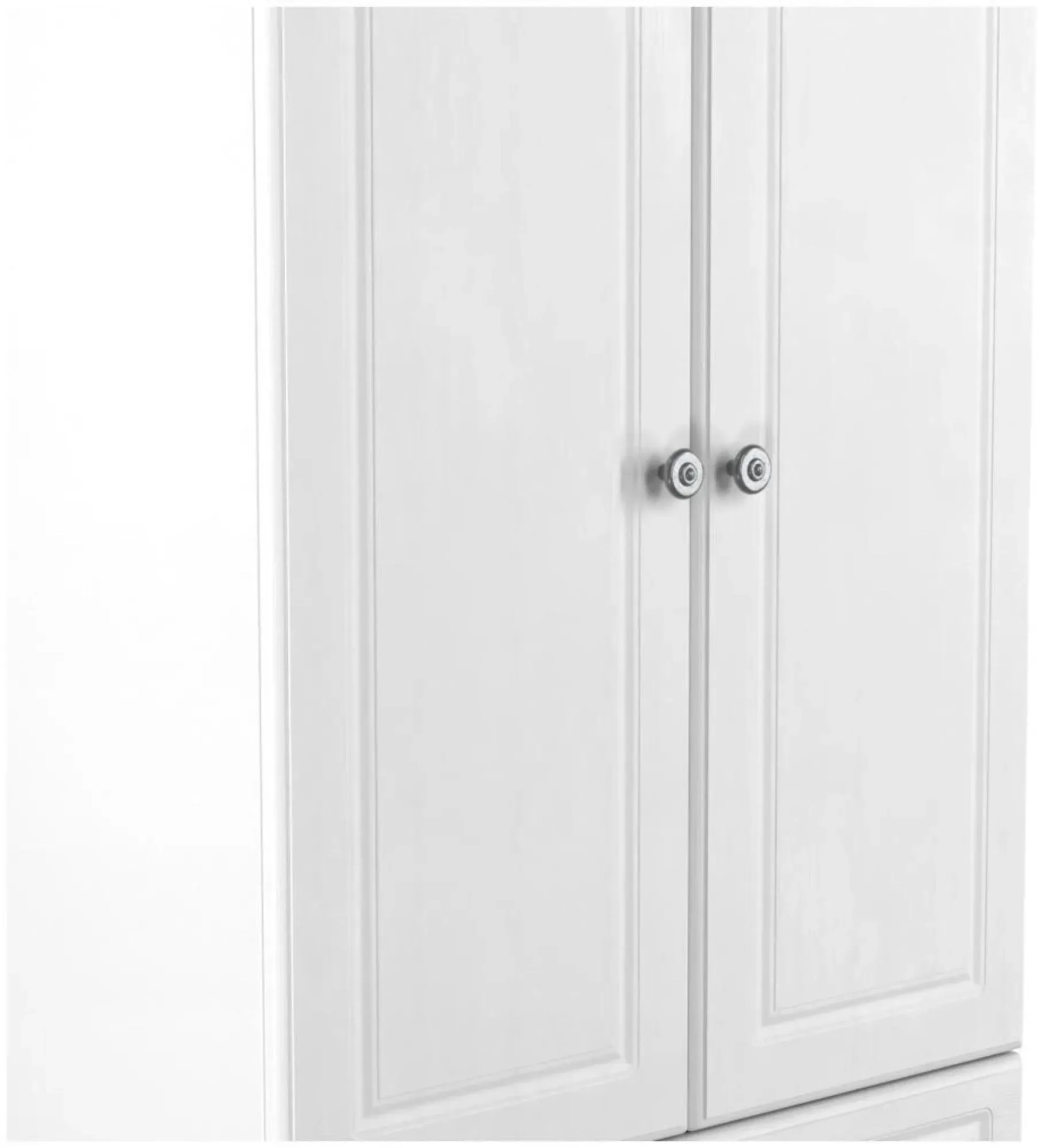 Norfolk 2 Door 2 Drawer Double Wardrobe - White, Oak