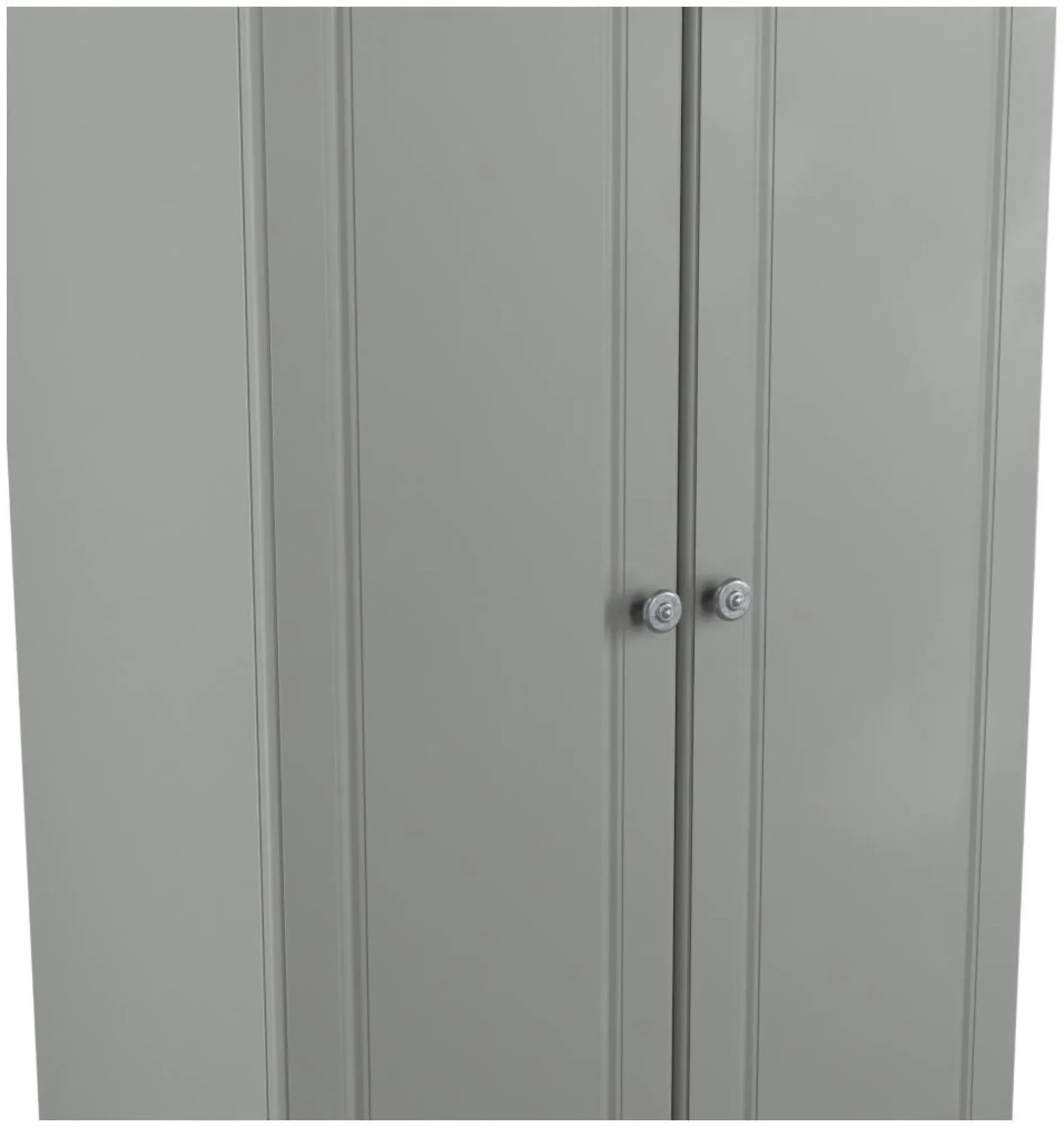 Norfolk 2 Door Wardrobe - Grey, Oak Effect