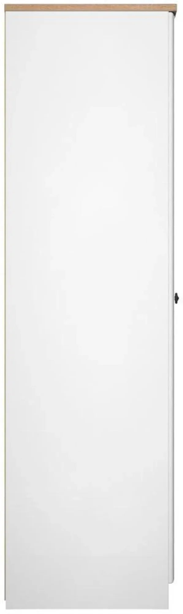 Norfolk 3-Door Wardrobe with Mirror - White