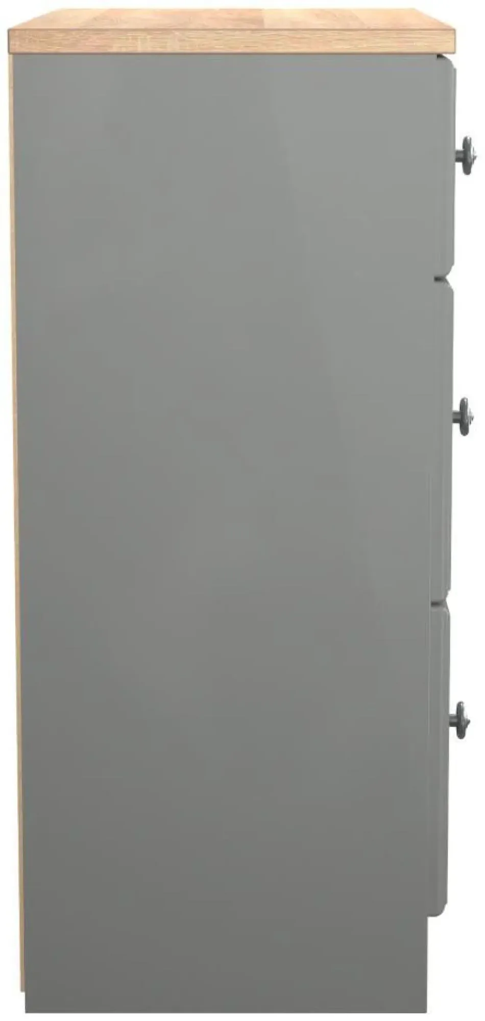Norfolk 3 Drawer Deep Chest - Grey, Oak