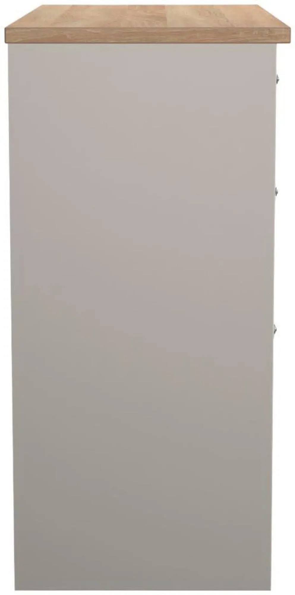 Norfolk 3 Drawer Dressing Table - Cashmere, Oak