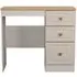 Norfolk 3 Drawer Dressing Table - Cashmere, Oak