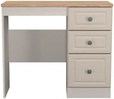 Norfolk 3 Drawer Dressing Table - Cashmere, Oak