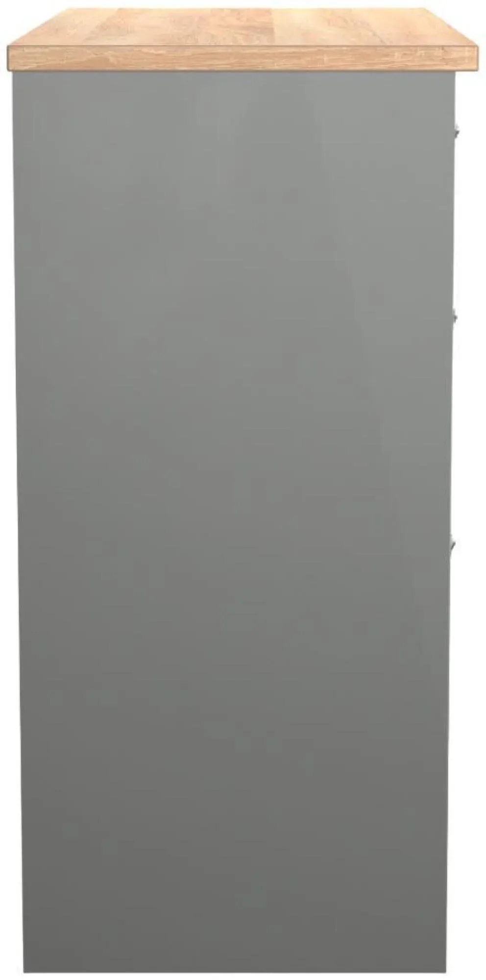 Norfolk 3 Drawer Dressing Table - Grey, Oak