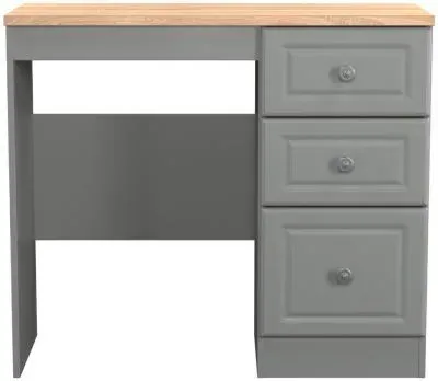 Norfolk 3 Drawer Dressing Table - Grey, Oak