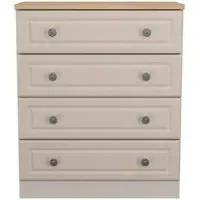 Norfolk 4 Drawer Chest - Cashmere, Oak