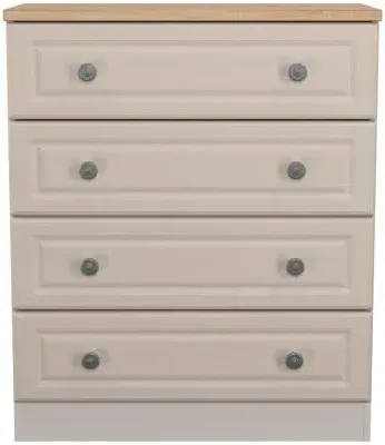 Norfolk 4 Drawer Chest - Cashmere, Oak image