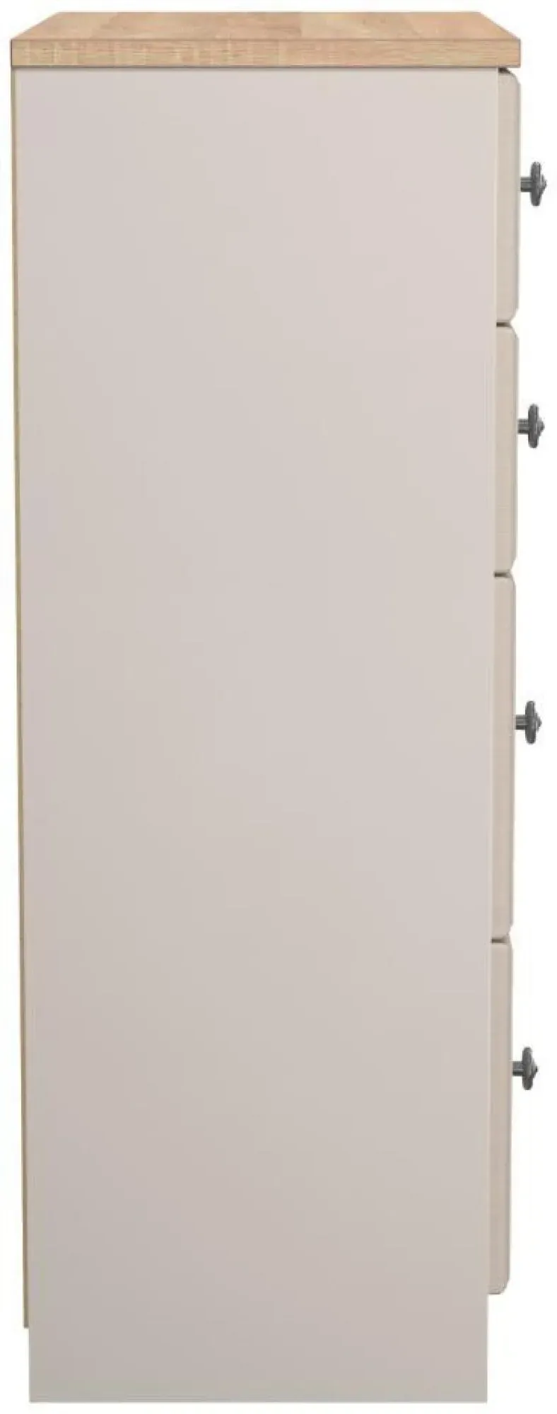 Norfolk 4 Drawer Deep Chest - Cashmere, Oak