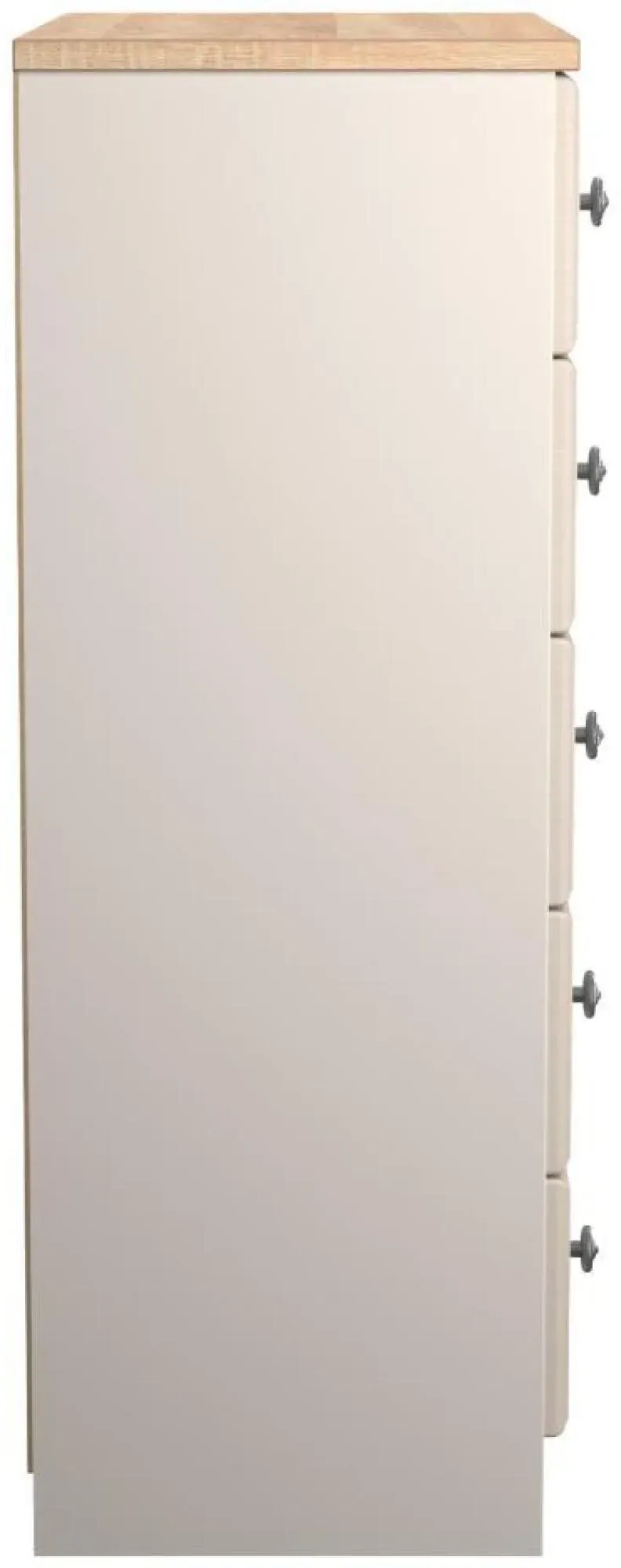 Norfolk 5 Drawer Chest - Cashmere, Oak