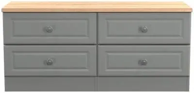 Norfolk Bed Box - Grey, Oak Effect