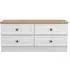 Norfolk Bed Box - White, Oak Effect