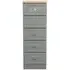 Norfolk Narrow 5 Drawer Chest - Grey, Oak