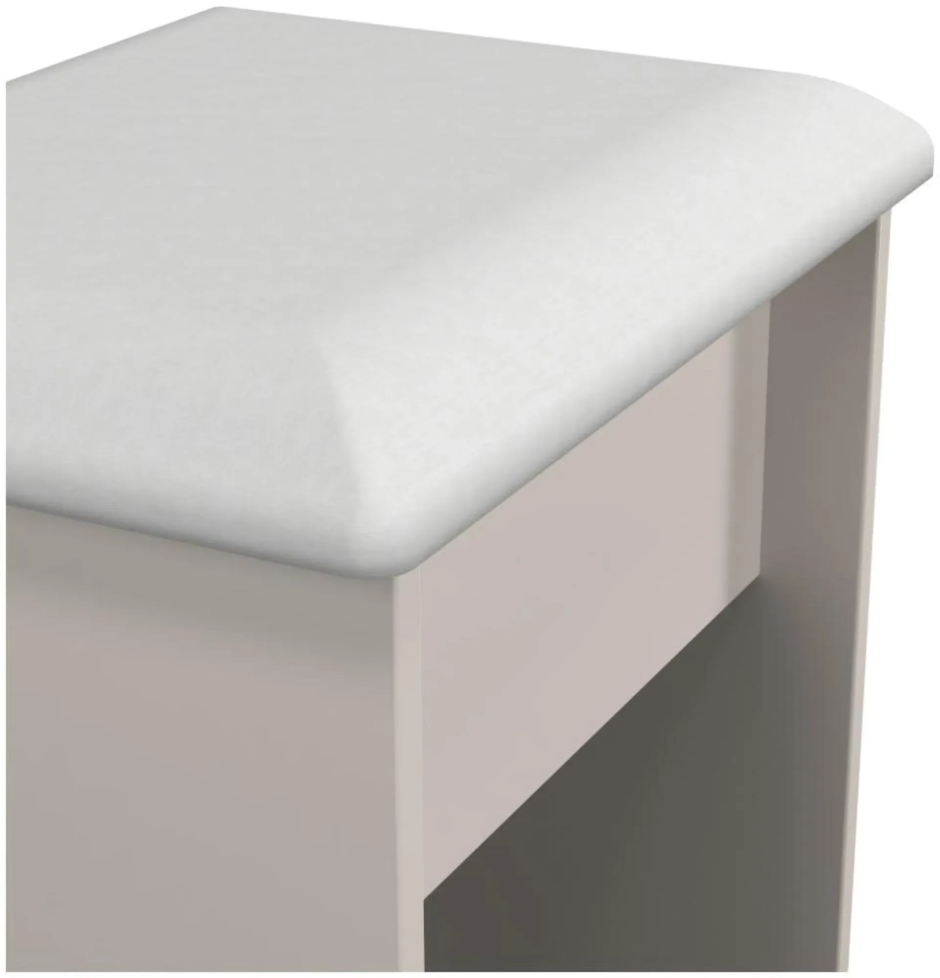 Norfolk Padded Dressing Stool - Cashmere, Oak