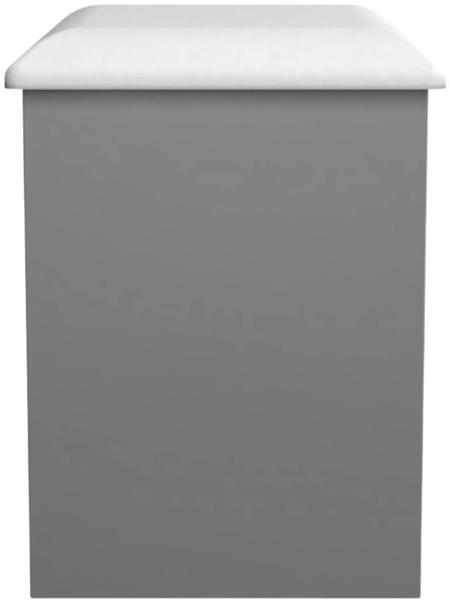 Norfolk Padded Dressing Stool - Grey, Oak