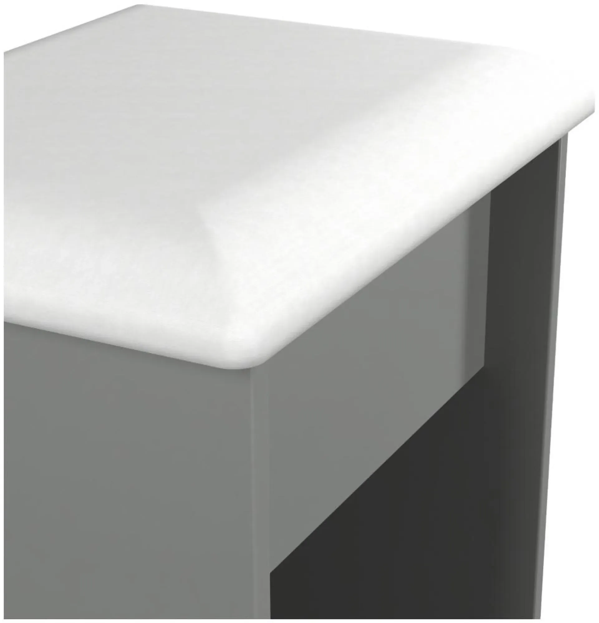 Norfolk Padded Dressing Stool - Grey, Oak