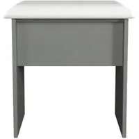 Norfolk Padded Dressing Stool - Grey, Oak