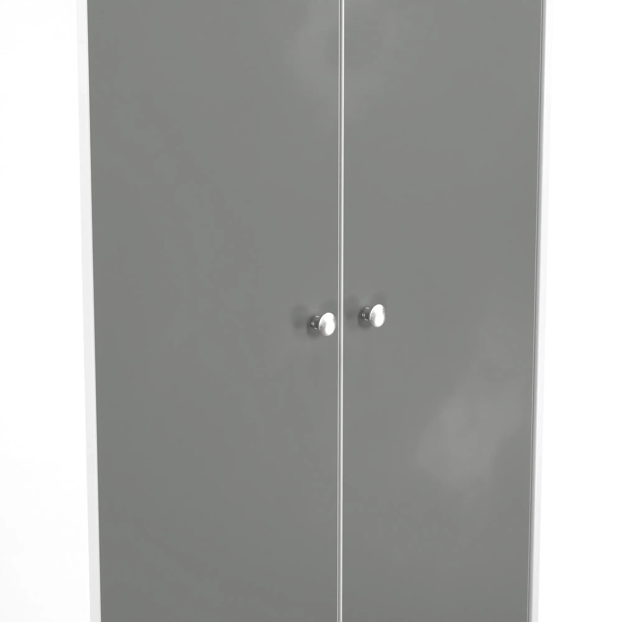 Padstow 2 Door Midi Wardrobe - Grey, White