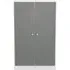 Padstow 2 Door Midi Wardrobe - Grey, White