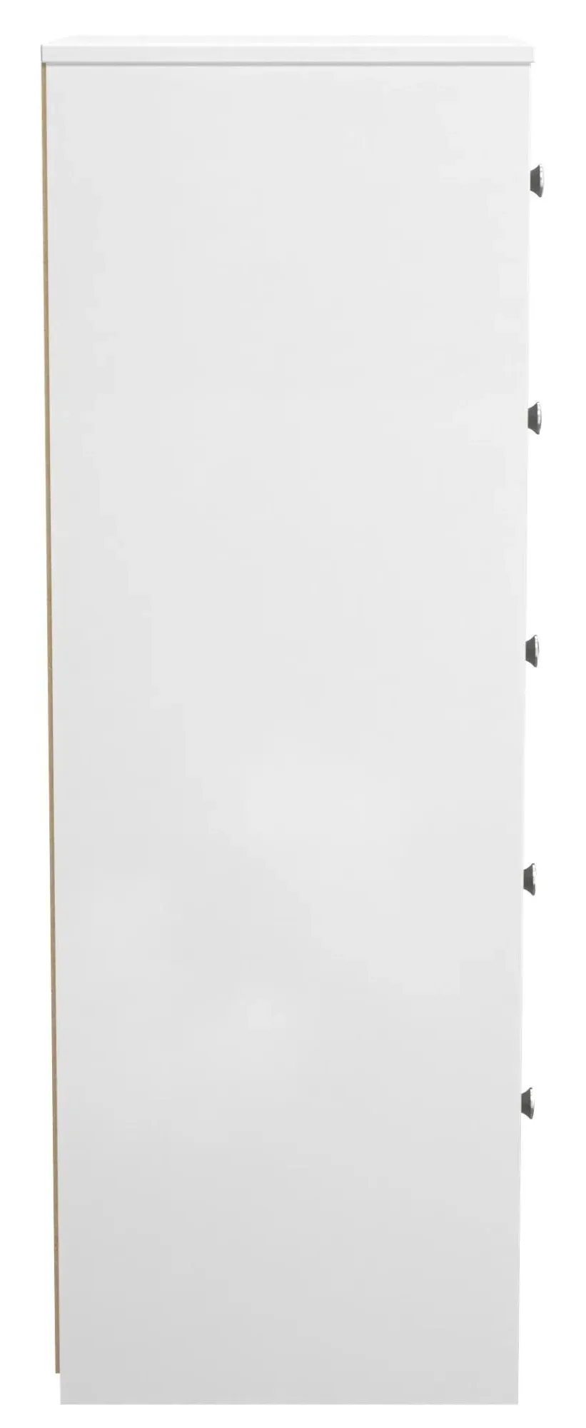 Padstow 5 Drawer Narrow Chest - Grey, White