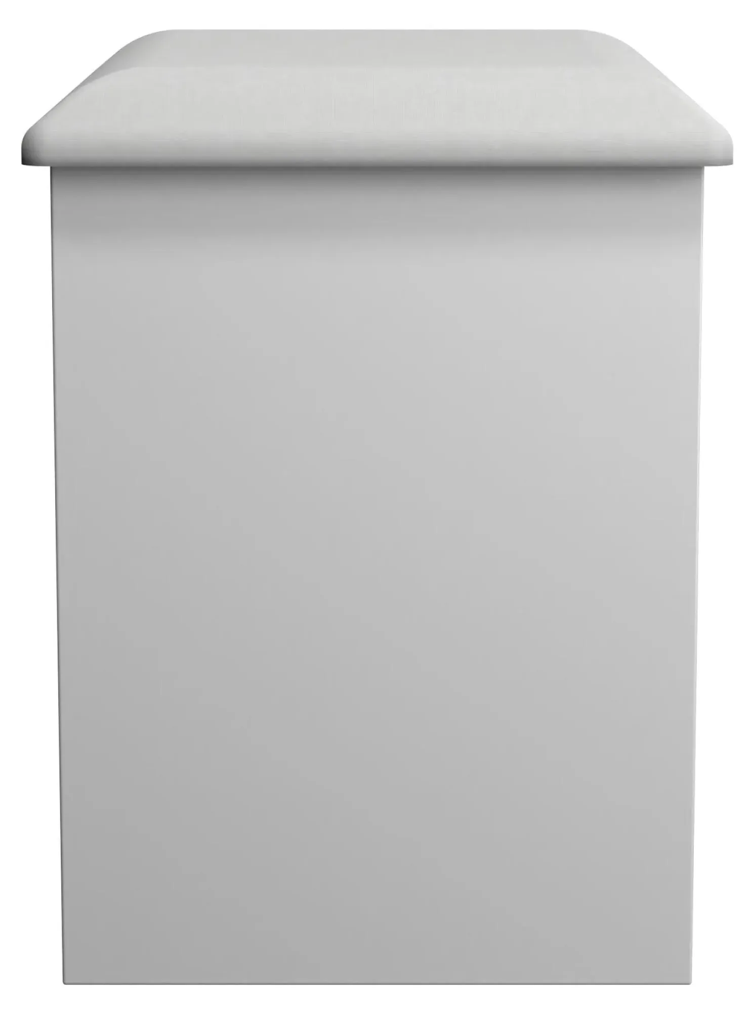 Padstow Padded Dressing Stool - White, MDF