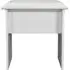 Padstow Padded Dressing Stool - White, MDF