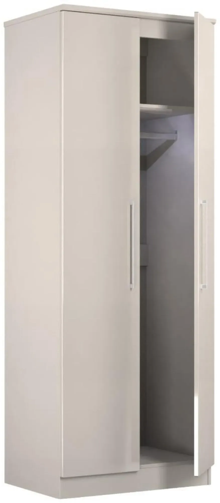 Paris 2 Door Tall Wardrobe - Kashmir, Gloss