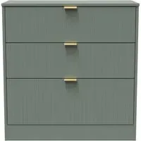 Paris 3 Drawer Deep Chest - Cashmere Gloss