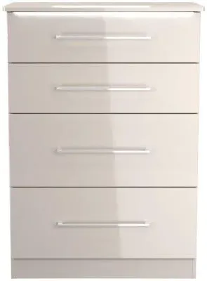 Paris 4 Drawer Deep Chest - Kashmir Gloss image