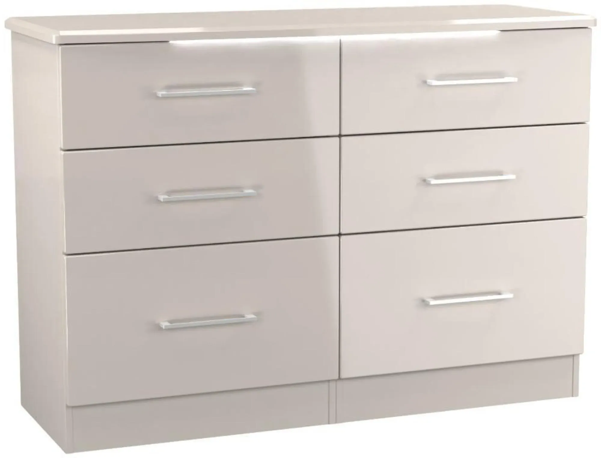 Paris 6 Drawer Midi Chest - Kashmir Gloss