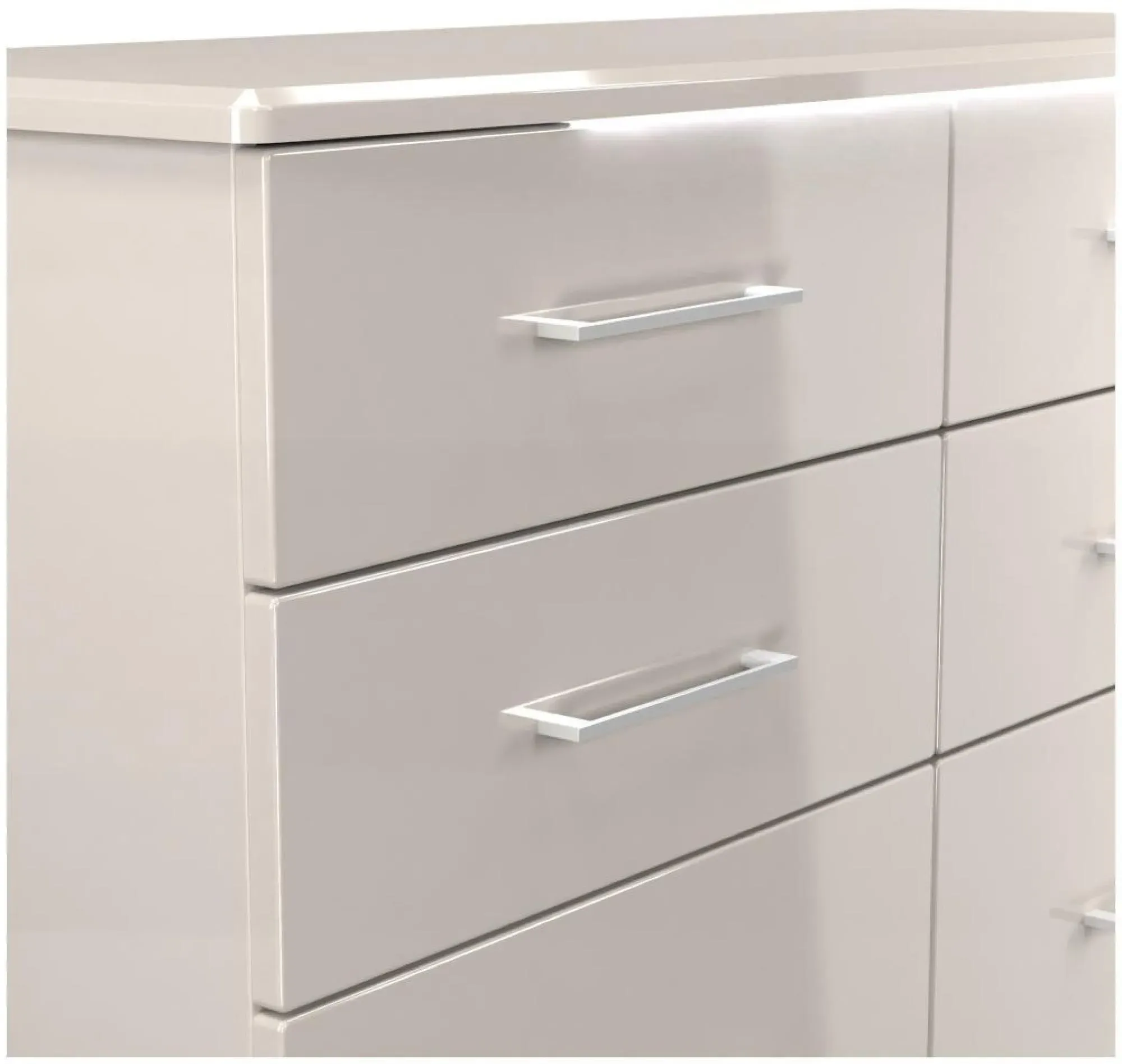 Paris 6 Drawer Midi Chest - Kashmir Gloss