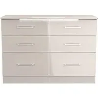 Paris 6 Drawer Midi Chest - Kashmir Gloss