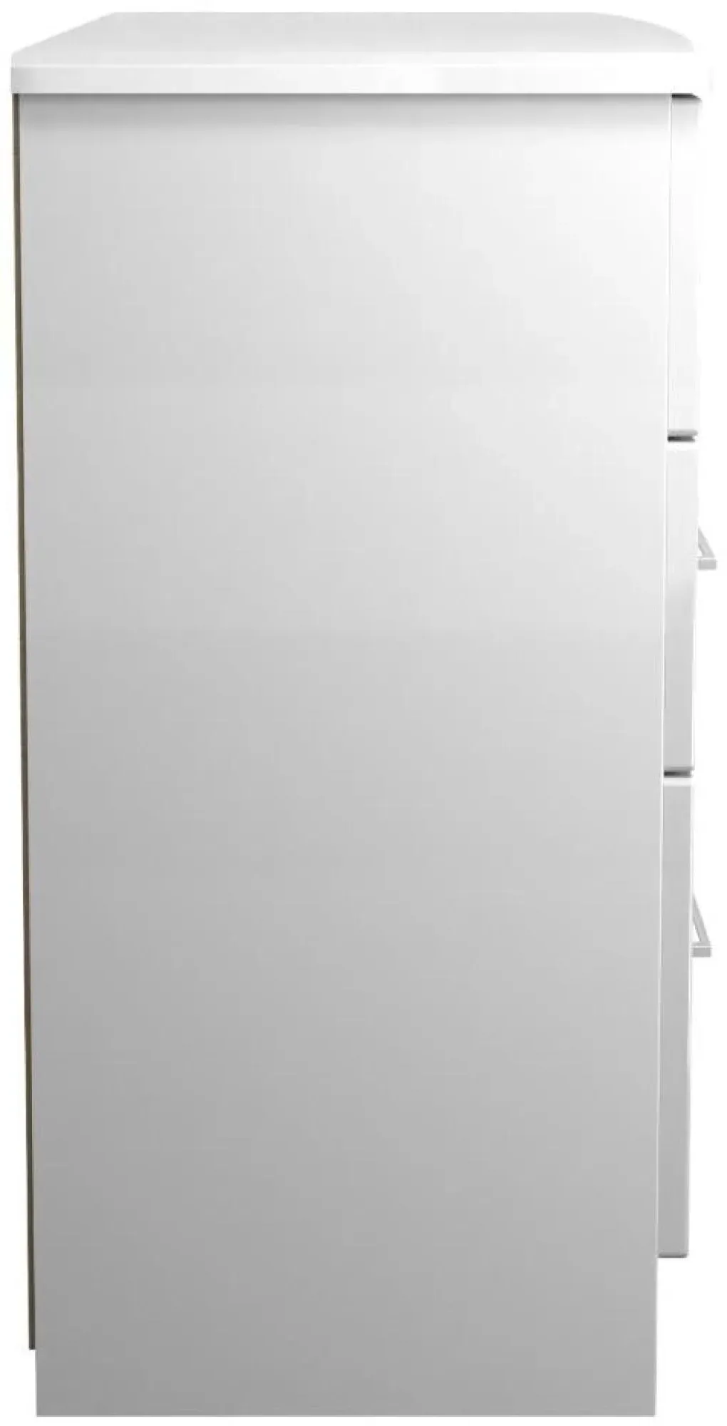 Paris 6 Drawer Midi Chest - White Gloss