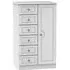 Pembroke 1 Door Midi Wardrobe - White