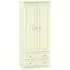 Pembroke 2 Door 2 Drawer Double Wardrobe - Cream