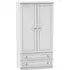 Pembroke 2 Door 2 Drawer Double Wardrobe - White