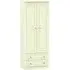 Pembroke 2 Door 2 Drawer Tall Wardrobe - Cream