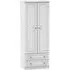 Pembroke 2 Door 2 Drawer Tall Wardrobe - White