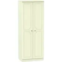 Pembroke 2 Door Tall Wardrobe - Cream