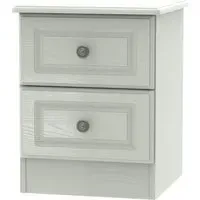 Pembroke 2 Drawer Bedside Cabinet - Cashmere Ash