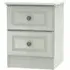 Pembroke 2 Drawer Bedside Cabinet - Cashmere Ash