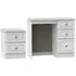 Pembroke 2 Piece Bedroom Set with 2 Drawer Bedside - White