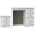 Pembroke 2 Piece Bedroom Set with 2 Drawer Bedside - White Gloss