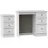 Pembroke 2 Piece Bedroom Set with 3 Drawer Bedside - White