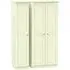 Pembroke 3 Door Triple Wardrobe - Cream