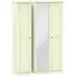 Pembroke 3-Door Wardrobe with Mirror - Cream