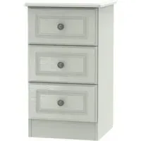 Pembroke 3 Drawer Bedside Cabinet - Kaschmir Ash