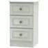 Pembroke 3 Drawer Bedside Cabinet - Kaschmir Ash