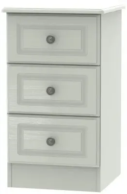 Pembroke 3 Drawer Bedside Cabinet - Kaschmir Ash image