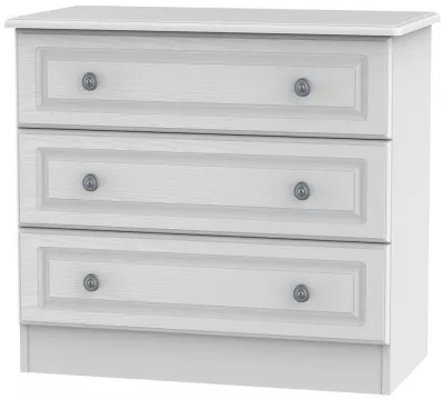 Pembroke 3 Drawer Chest - White