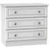 Pembroke 3 Drawer Chest - White